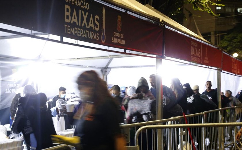 Com o frio, SP aciona operação para pessoas em situação de rua