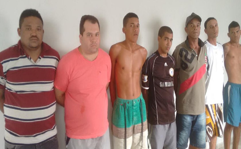 Polícia prende sete pessoas envolvidas em crimes