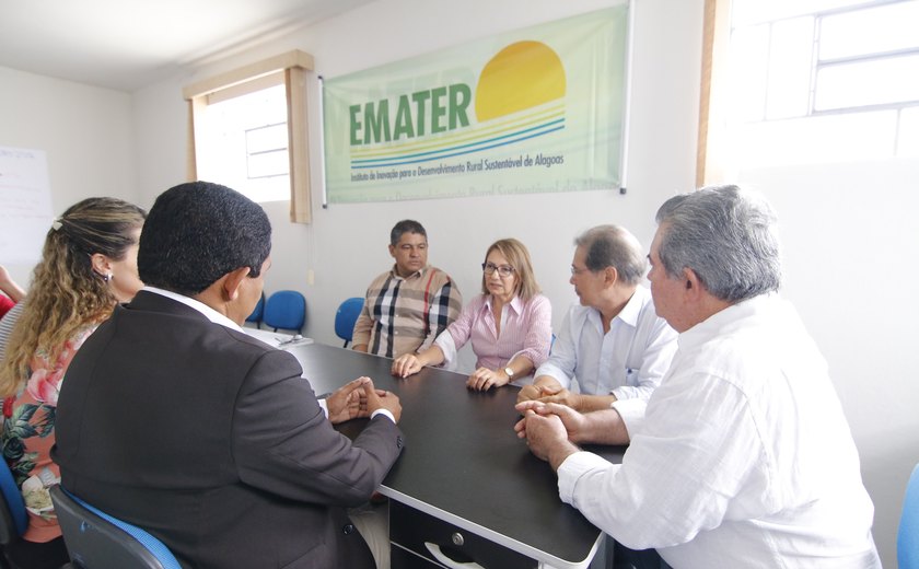Diretor-presidente da Emater e secretário estadual de Agricultura visitam Palmeira