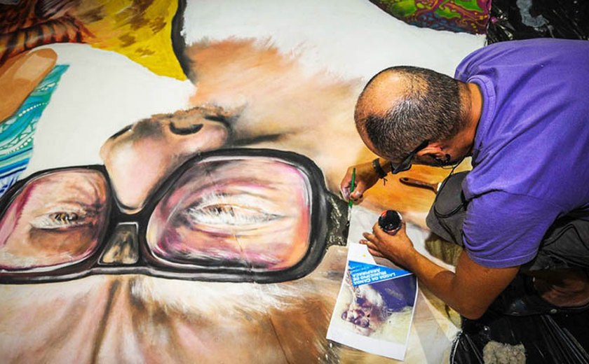 Artistas alagoanos finalizam telas do Projeto Velas Artes em Maceió