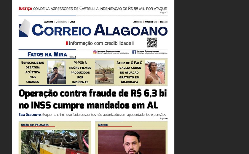 Operação contra fraude de R$ 6,3 bi no INSS cumpre mandados em Alagoas
