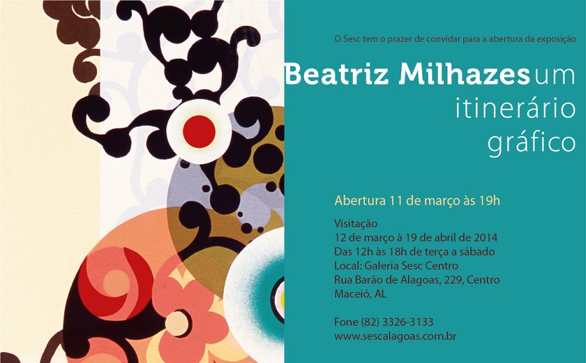 Galeria de Arte Sesc Centro recebe exposição Beatriz Milhazes