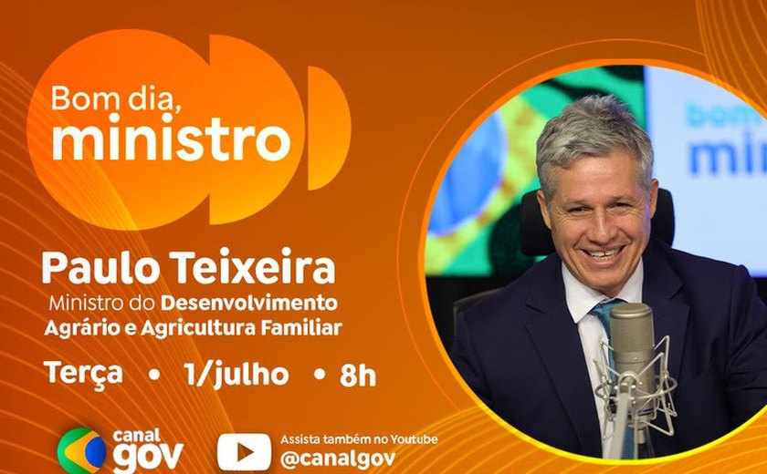 Paulo Teixeira detalha Plano Safra da Agricultura Familiar e políticas de incentivo à produção no Bom Dia, Ministro