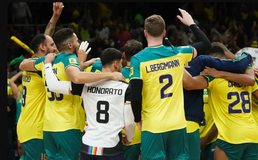 Brasil supera erros e vira sobre Alemanha em amistoso do vôlei masculino de olho em Paris-2024
