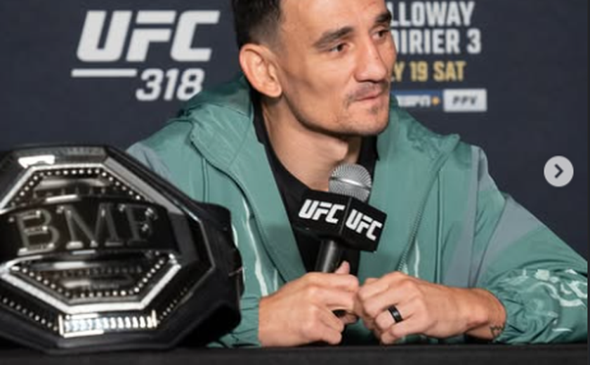 Holloway vence Poirier pela 1ª vez e mantém cinturão BMF na despedida do rival no UFC 318