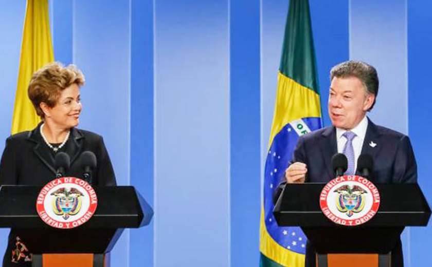 Dilma e Juan Manuel Santos esperam que Jogos do Rio consolidem a paz na Colômbia