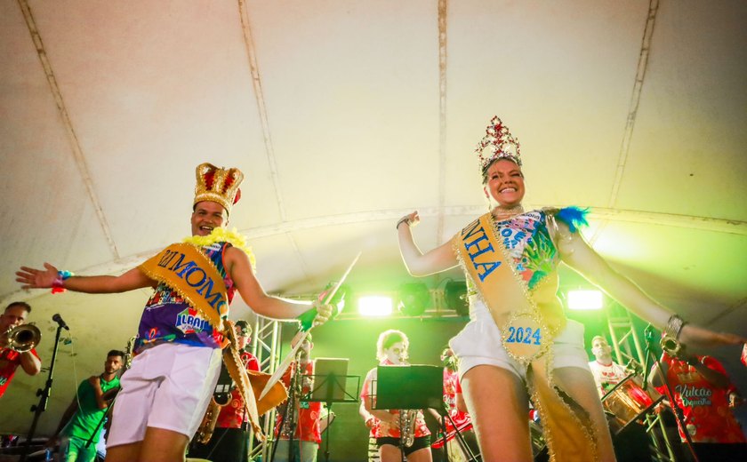 Arapiraca abre o carnaval com a escolha do Rei Momo, Rainha do Carnaval e melhor estandarte com muito frevo e animação