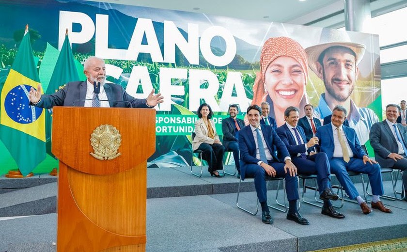 Lula lança Plano Safra 24/25 com R$ 400,59 bilhões para médios e grandes produtores rurais