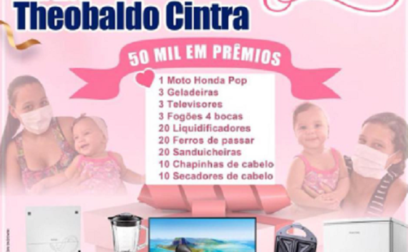 Prefeito Theobaldo Cintra promove neste domingo, 8, uma grande festa para mamães izidorenses