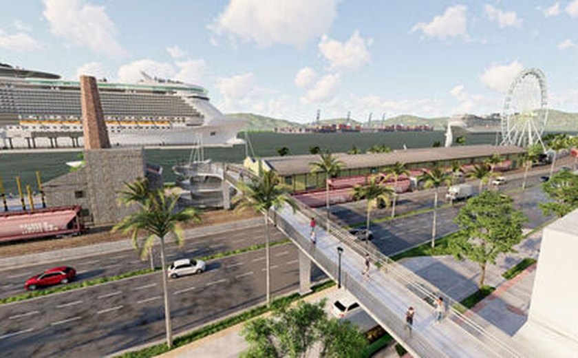Boulevard aéreo, retrofit e VLT: obras mudam a cara de Santos