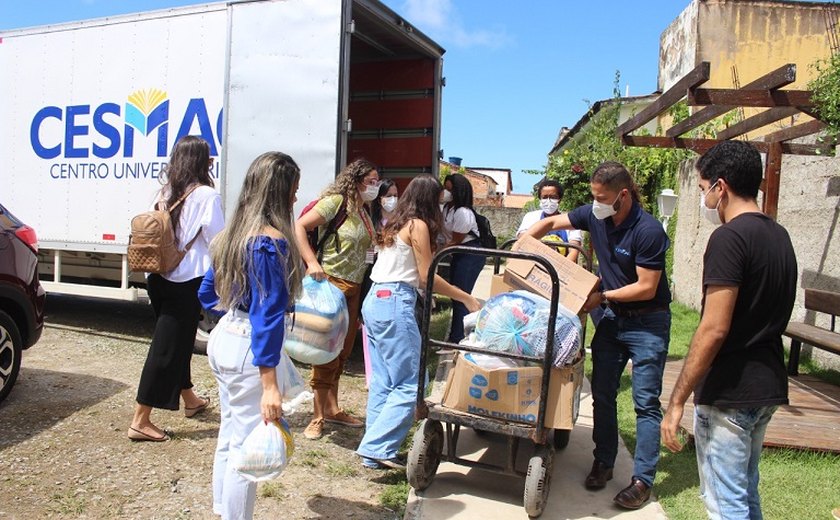 Campanha Cesmac Solidário segue com recebimento e entrega de donativos para atingidos pelas chuvas em AL