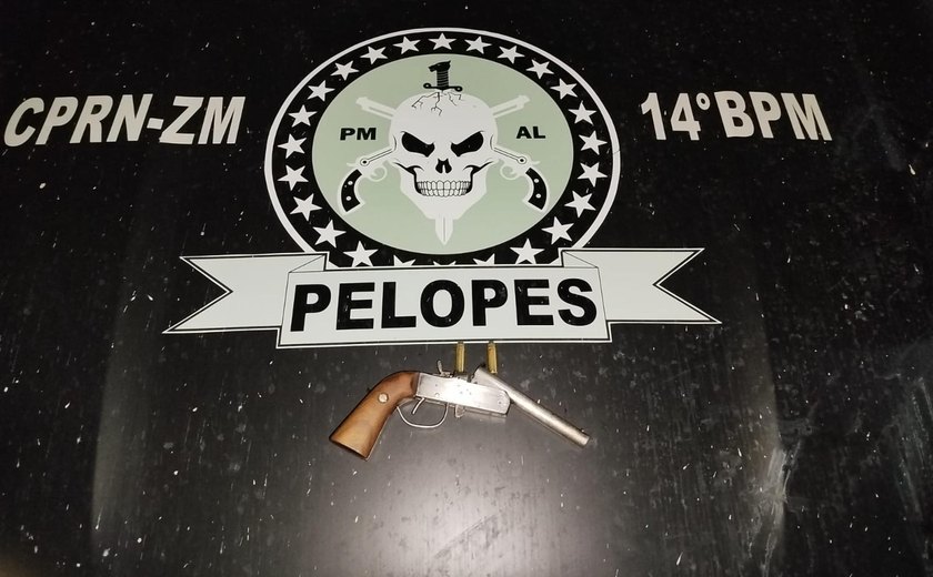 PM flagra porte ilegal de arma durante ações no interior de Alagoas