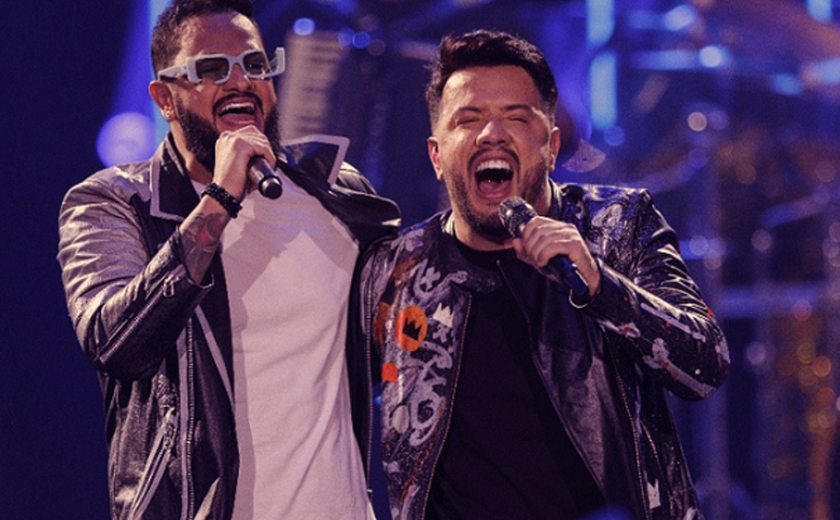 Diego e Victor Hugo festejam gravação de novo DVD