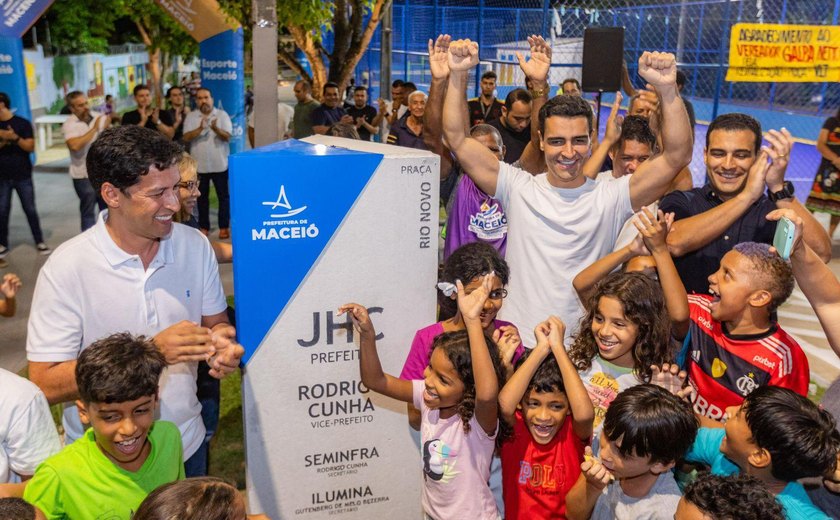 Prefeitura de Maceió entrega espaço de lazer e convivência a moradores de Rio Novo