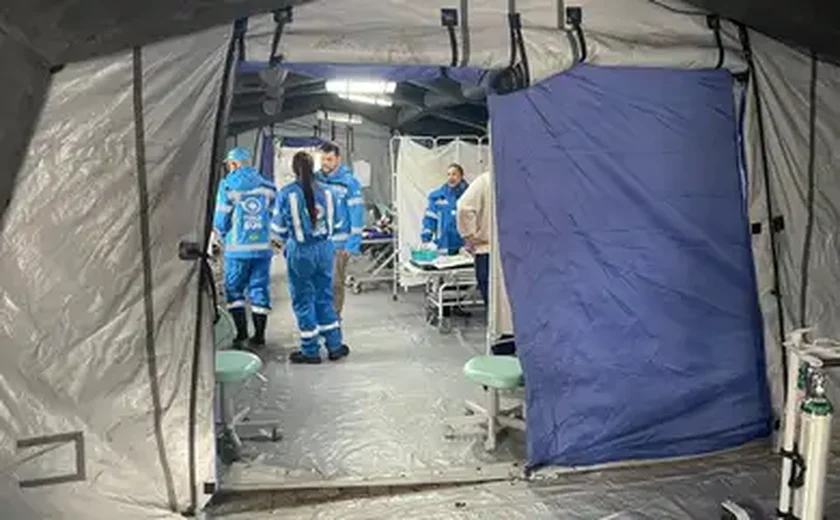 Hospital de campanha para casos leves de gripe é montado em São Luís