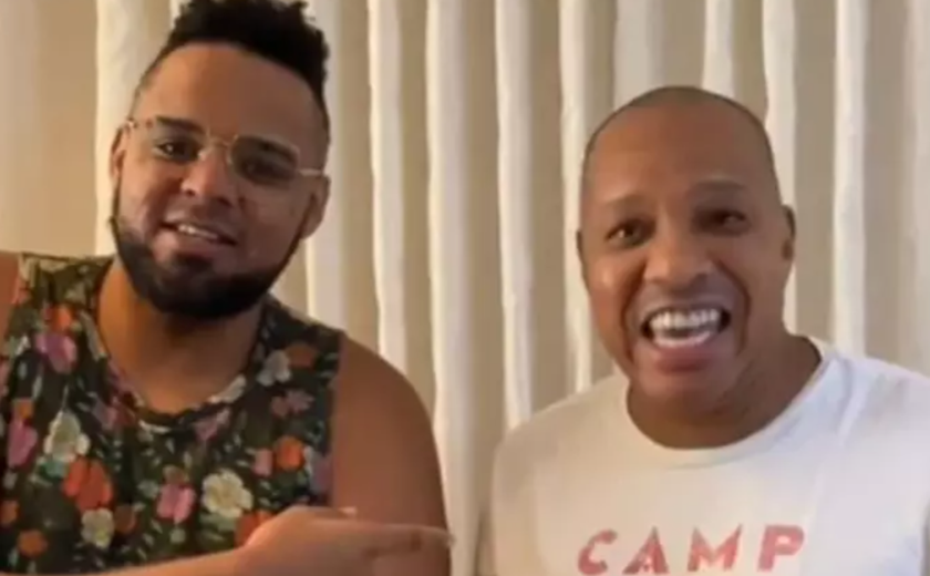 'Minha espiritualidade é o que está me deixando aqui com essa alegria', diz filho de Anderson Leonardo no velório do pai