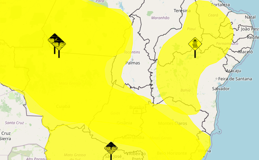 Inmet emite alerta de baixa umidade do ar para seis cidades de Alagoas
