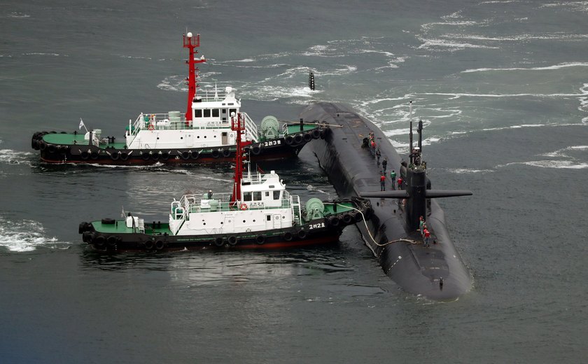 EUA enviam agora submarino nuclear à península da Coreia