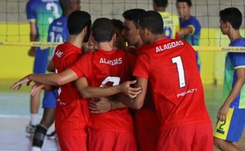 Seleção alagoana conquista segunda vitória no Brasileiro de Vôlei Sub-20