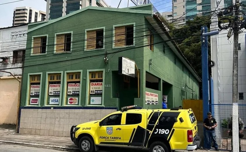 Polícia registra duplo assassinato em hotel no centro de Maceió