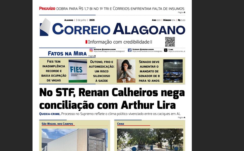 No STF, Renan Calheiros nega conciliação com Arthur Lira