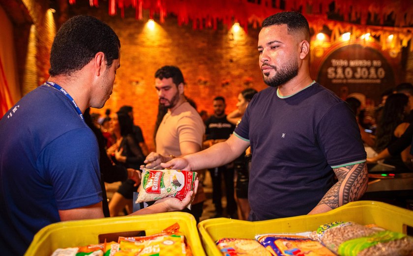 Alimentos arrecadados no São João Massayó já somam 3,6 toneladas