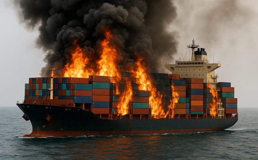 Guarda Costeira dos EUA diz desconhecer estado de incêndio em navio com 3.000 veículos