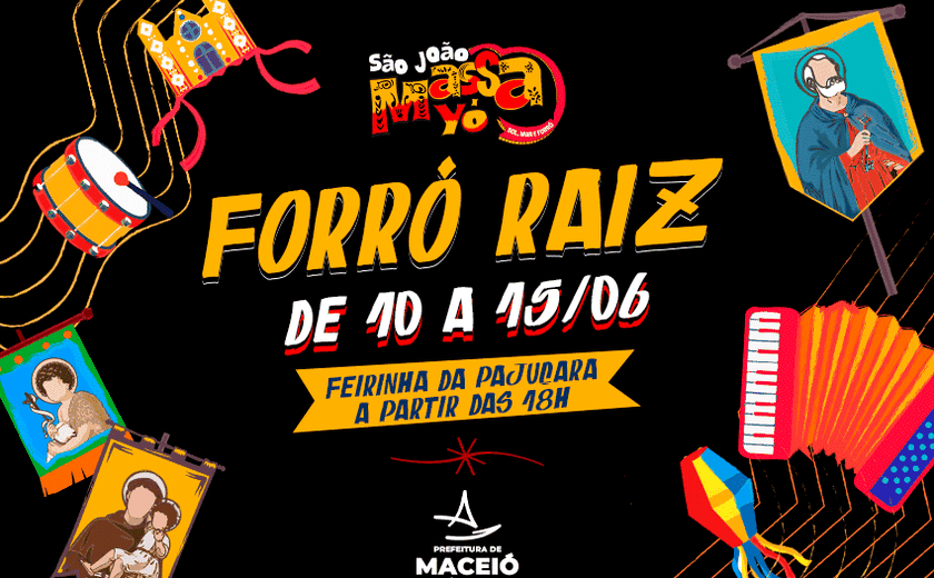Forró Raiz inicia nesta terça (10) e movimenta as noites na Feirinha da Pajuçara
