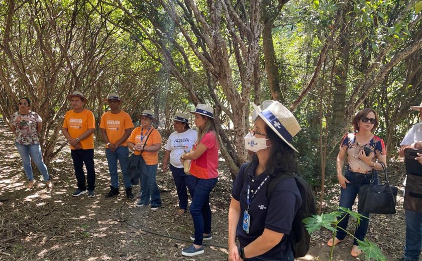Produtores do Alagoas Maior participam de experiências de turismo rural em Goiás
