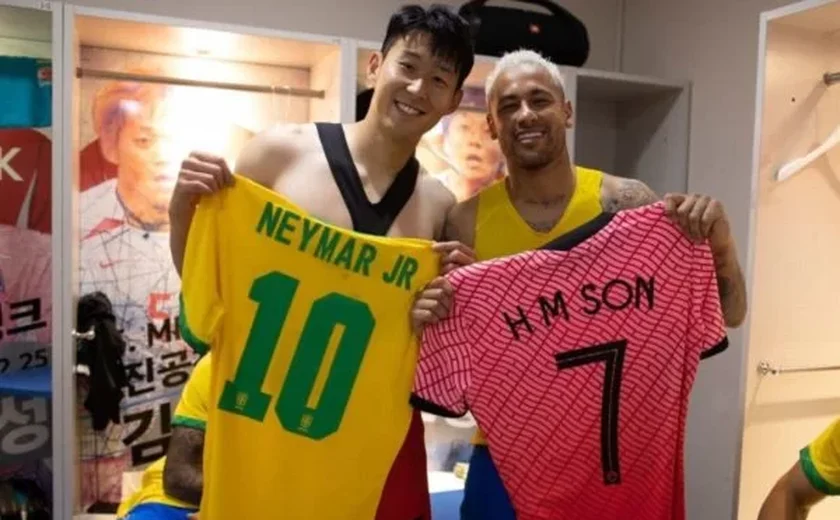 Tietado por Neymar, Son é fã do brasileiro e já se imaginou na Seleção