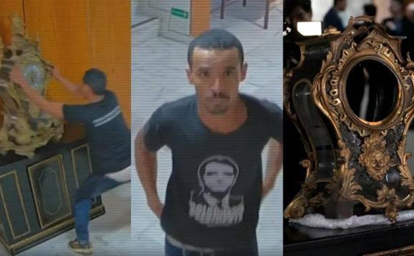Homem que destruiu relógio de Dom João VI é preso pela PF