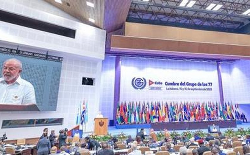 Lula condena embargo a Cuba e pede financiamento climático no G77