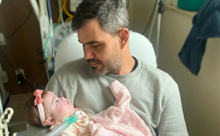 Juliano Cazarré posta vídeo dizendo que filha deve deixar o hospital essa semana