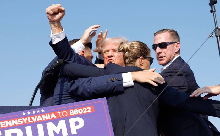 Trump é retirado do palco após comício ser interrompido por tiros; atirador foi morto