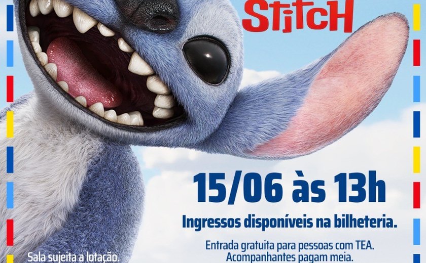 Shopping Pátio Maceió realiza sessão azul gratuita como filme 'Lilo e Stitch'