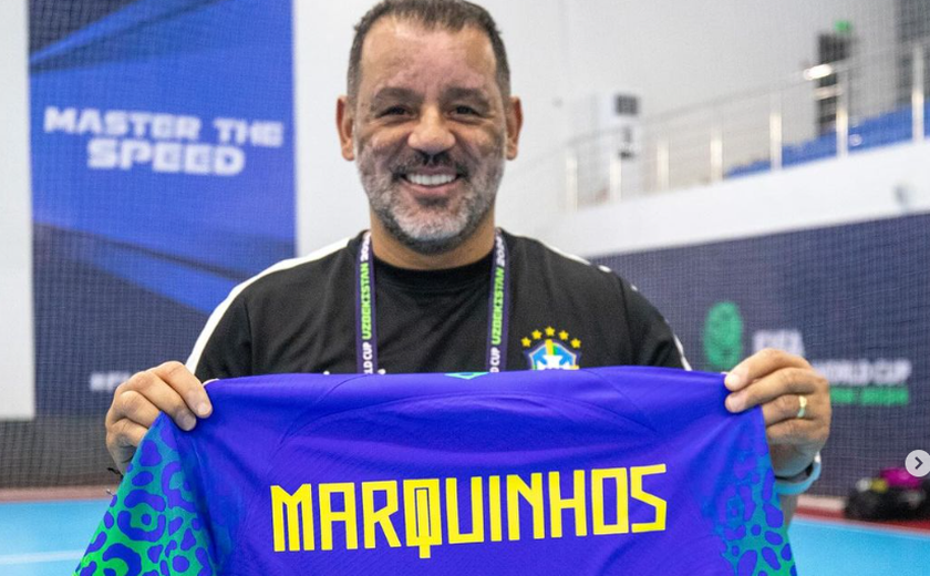 Ferrão se recupera e comemora volta à quadra na Copa do Mundo de futsal: 'Entrar no clima'