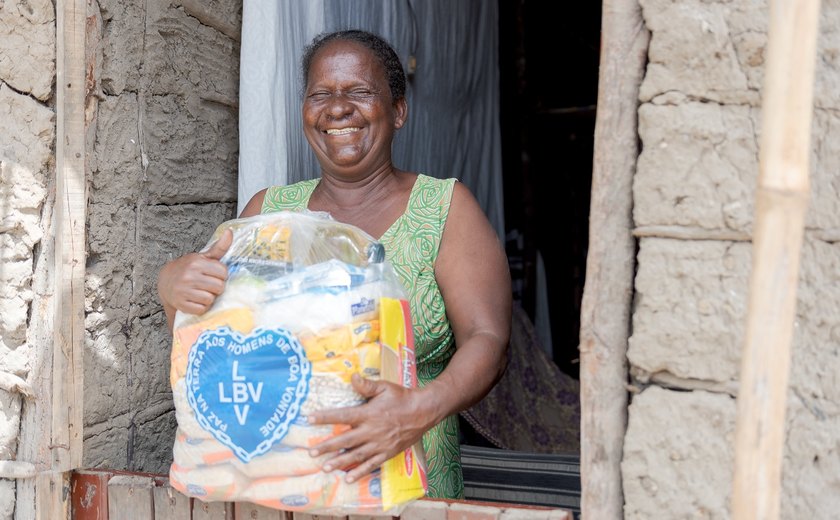 LBV realiza arrecadação de alimentos em AL para assistir milhares de famílias no Estado