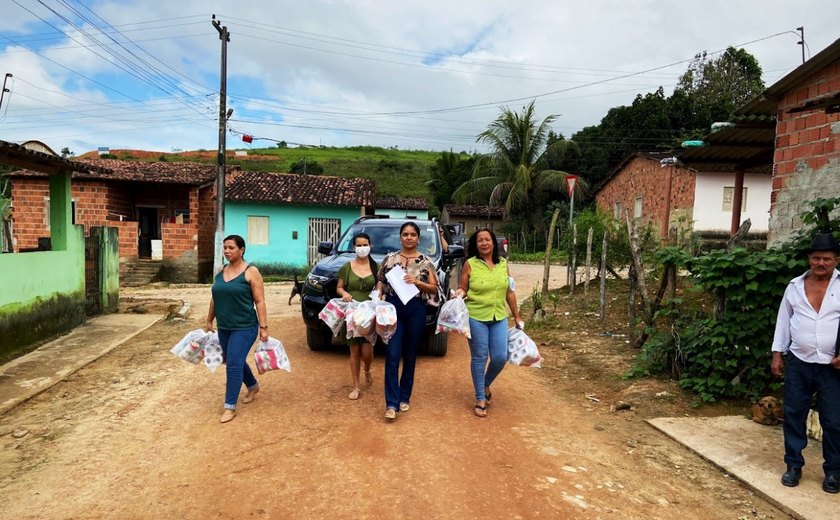 Semas de Jundiá distribui kits de higiene pessoal para vítimas do transbordamento do Rio Manguaba