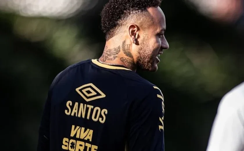 Neymar é liberado de treino do Santos para acompanhar o nascimento da filha Mel