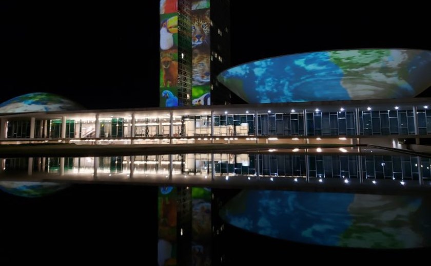 Congresso Nacional recebe projeção de imagens pelo Dia Mundial do Meio Ambiente
