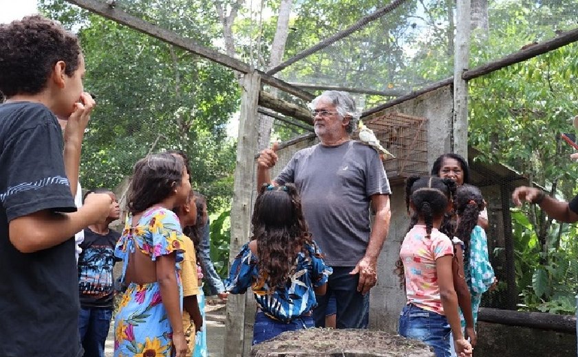 Ação da Casal leva crianças para conhecerem o Mutum e desperta a conscientização ambiental