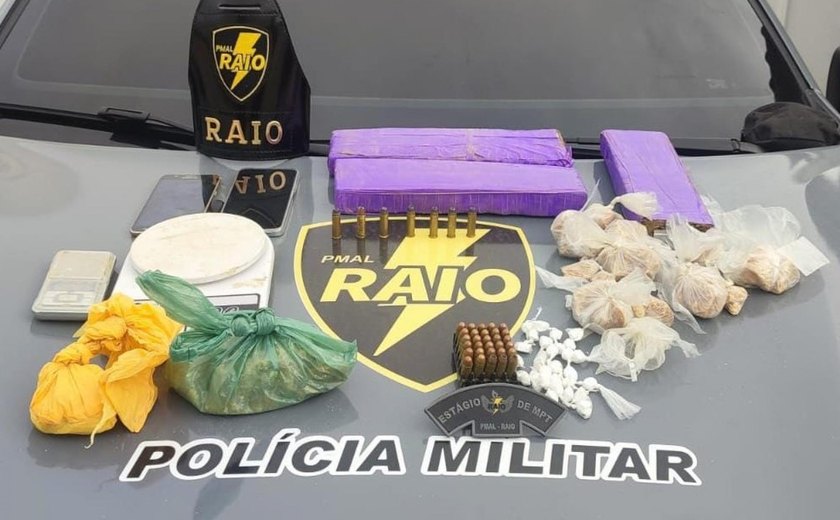 Ações da PM-AL retiram drogas e armas de circulação em quatro municípios