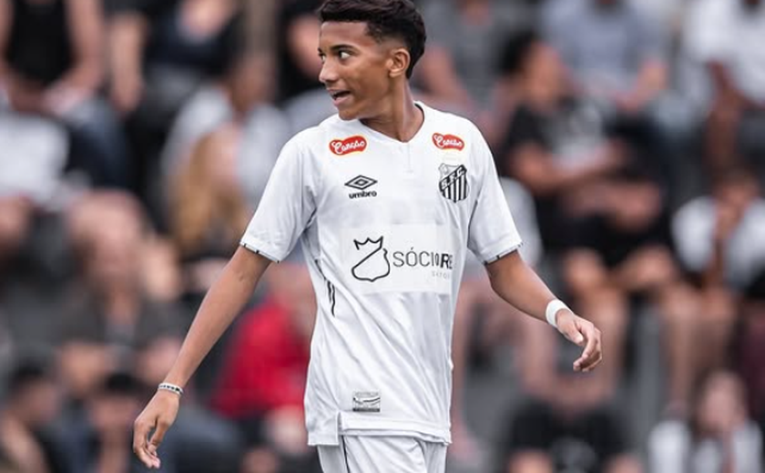 Filho de Robinho marca, Santos goleia Jaciobá-AL e garante vaga na segunda fase da Copinha