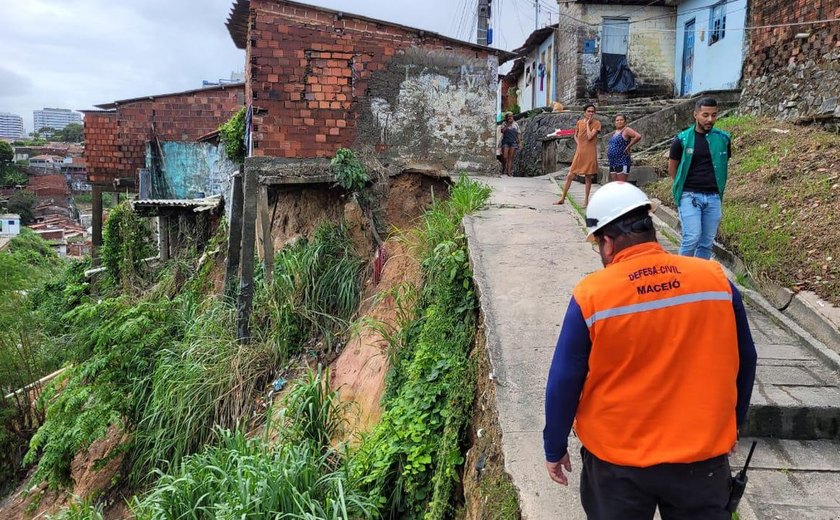 Defesa Civil de Maceió registra mais de 500 ocorrências devido às chuvas
