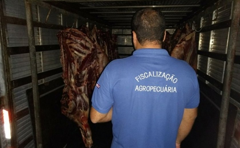 Carne de origem clandestina é apreendida em União dos Palmares