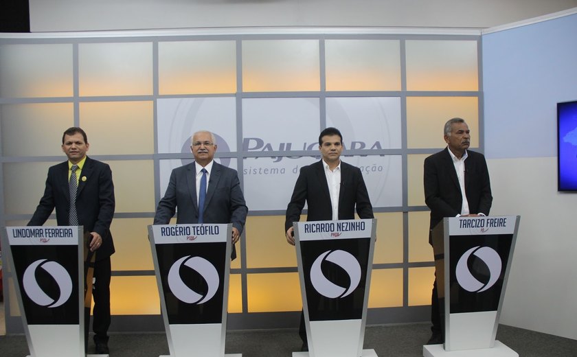 Candidatos a prefeito de Arapiraca participam de debate na TV Pajuçara