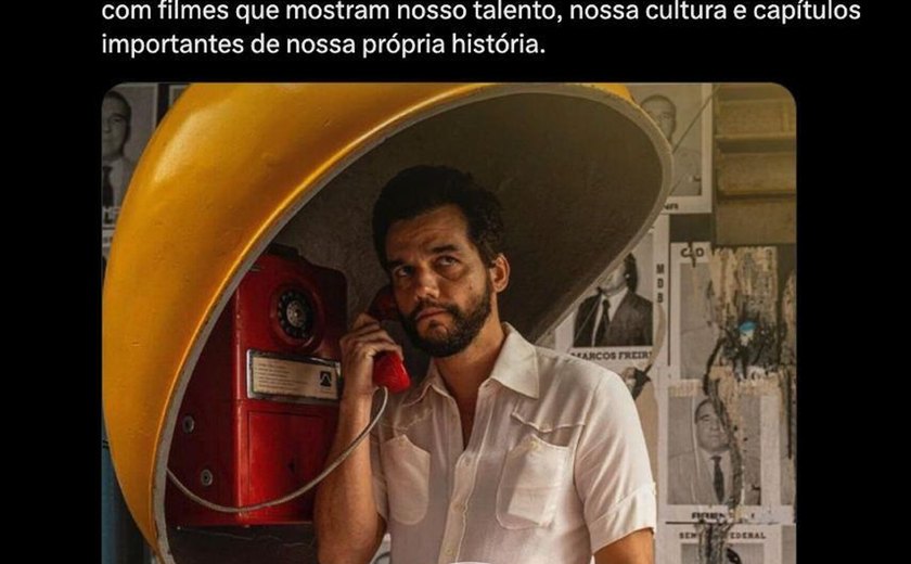 Lula celebra vitória do cinema brasileiro em Cannes: 'Dia de sentir ainda mais orgulho de ser brasileiro'