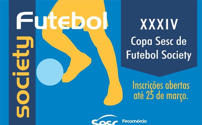 Sesc abre inscrições para a XXXIV Copa de Futebol Society