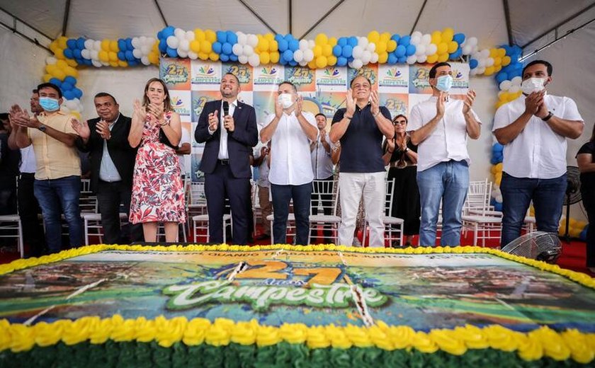 Em Campestre, governador entrega pavimentação de vias e anuncia reconstrução de ponte e do acesso à Usina Santa Tereza