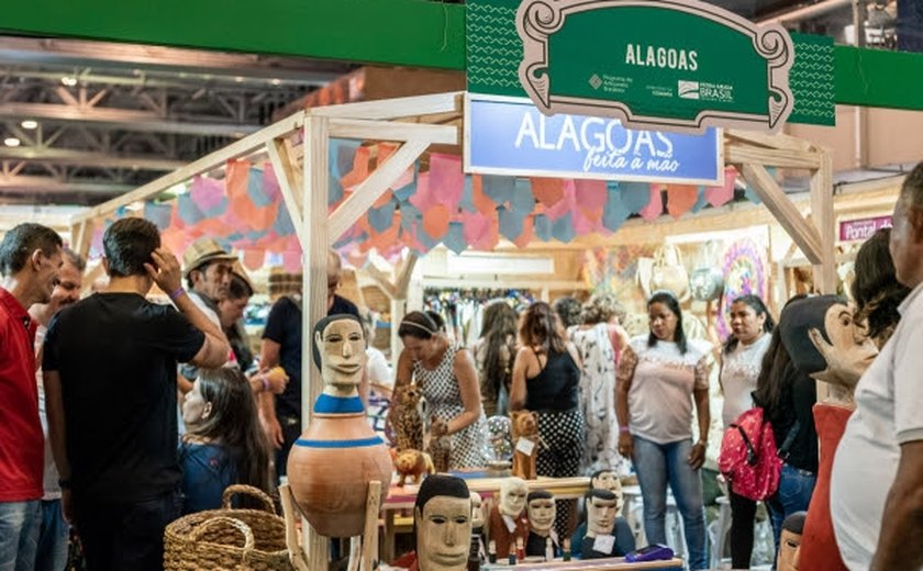 Mais de R$300 mil em artesanato alagoano são comercializados durante Feira Nacional
